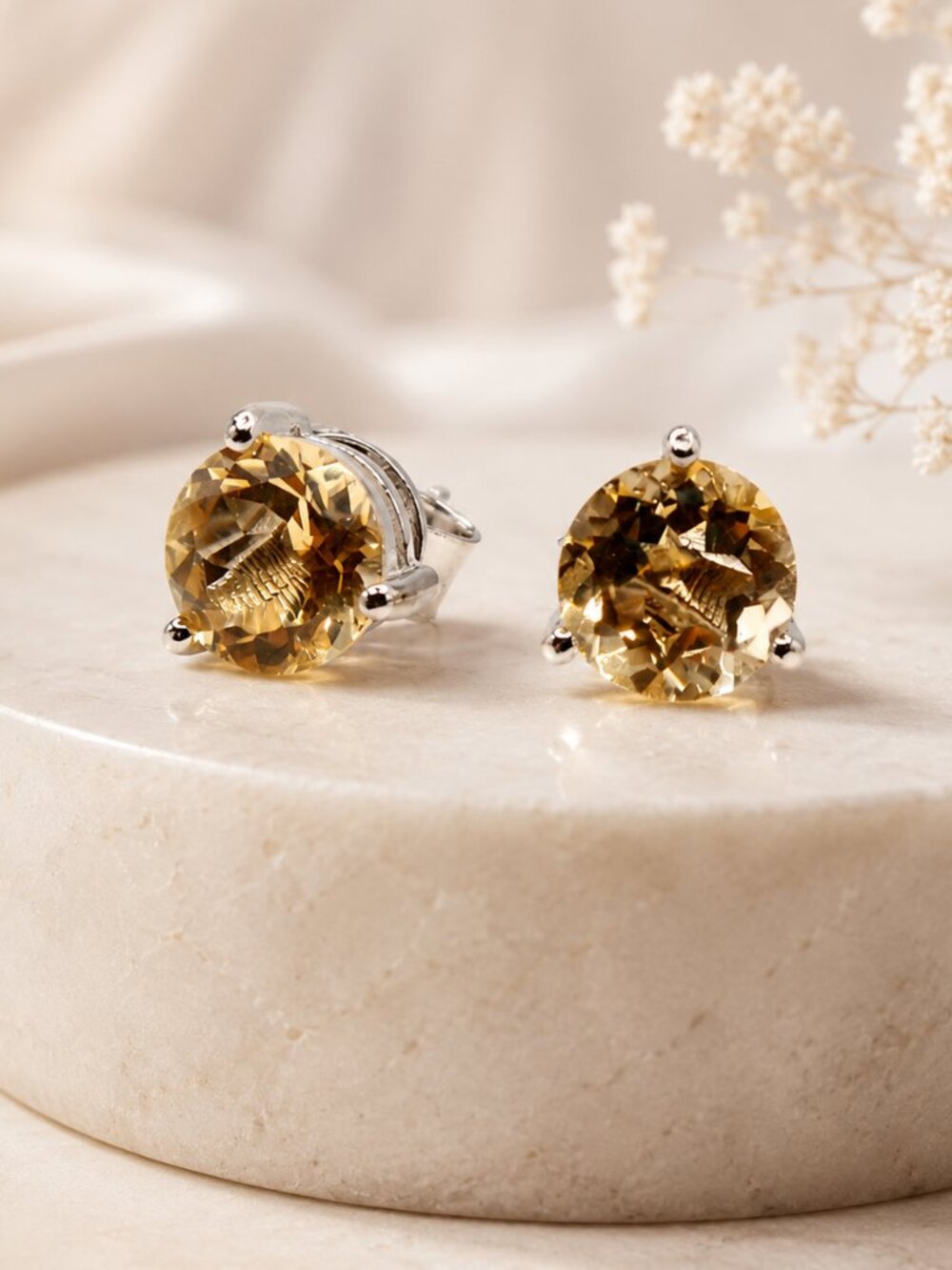 Champagne Glow Studs